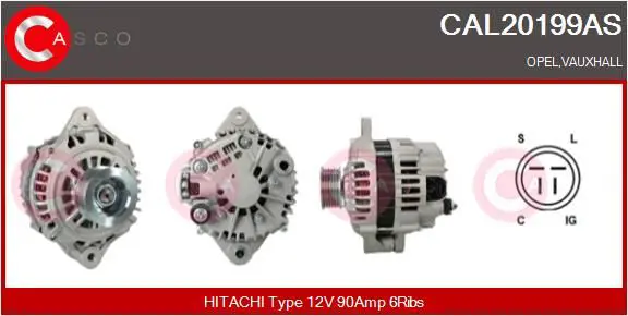 Handler.Part Alternator CASCO CAL20199AS 1