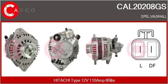 Handler.Part Alternator CASCO CAL20208GS 1