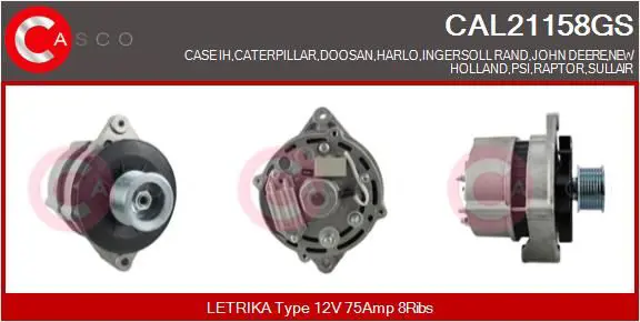 Handler.Part Alternator CASCO CAL21158GS 1