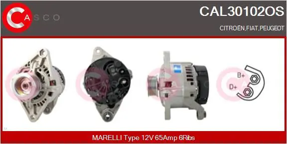 Handler.Part Alternator CASCO CAL30102OS 1