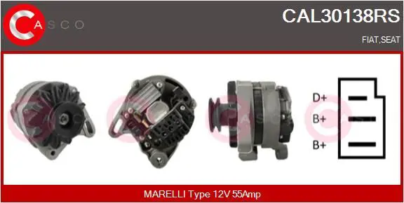 Handler.Part Alternator CASCO CAL30138RS 1