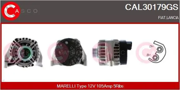 Handler.Part Alternator CASCO CAL30179GS 1