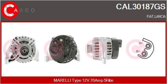 Handler.Part Alternator CASCO CAL30187GS 1