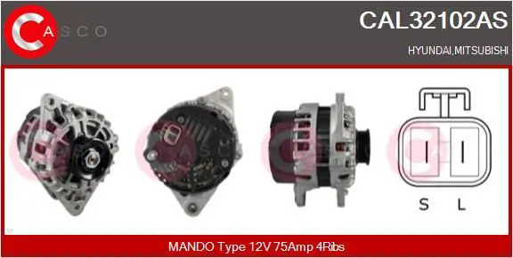 Handler.Part Alternator CASCO CAL32102AS 1