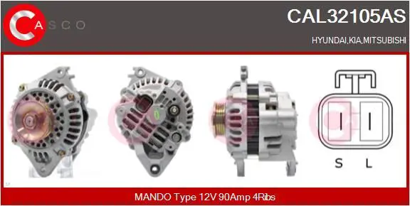 Handler.Part Alternator CASCO CAL32105AS 1