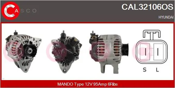 Handler.Part Alternator CASCO CAL32106OS 1