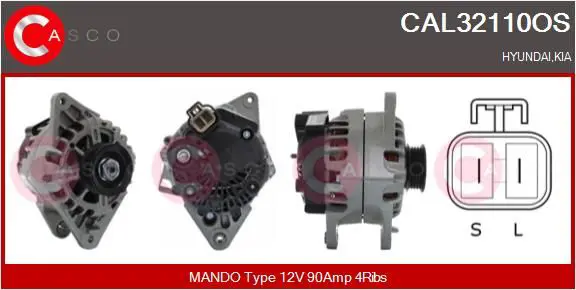 Handler.Part Alternator CASCO CAL32110OS 1