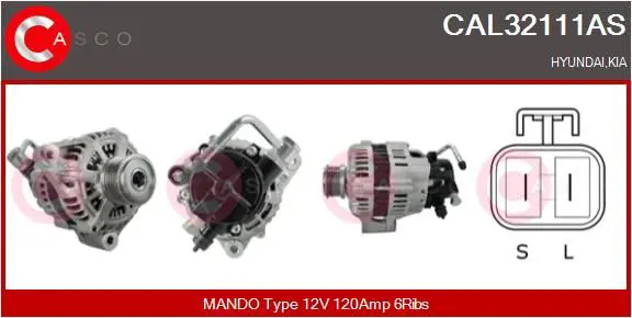 Handler.Part Alternator CASCO CAL32111AS 1