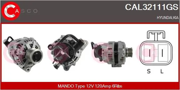 Handler.Part Alternator CASCO CAL32111GS 1