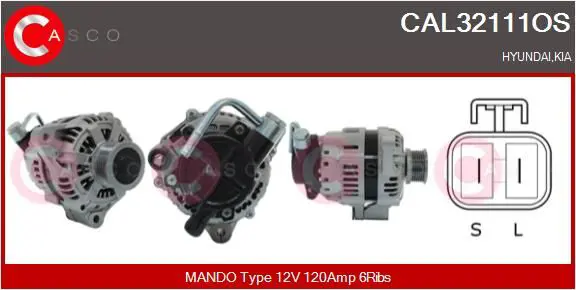 Handler.Part Alternator CASCO CAL32111OS 1