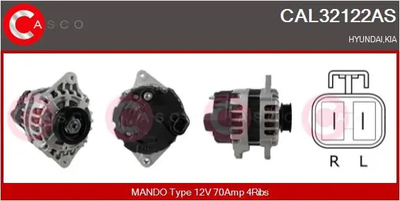 Handler.Part Alternator CASCO CAL32122AS 1