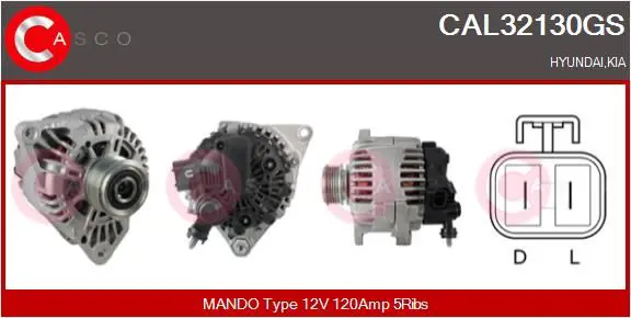 Handler.Part Alternator CASCO CAL32130GS 1