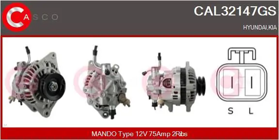 Handler.Part Alternator CASCO CAL32147GS 1