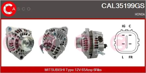 Handler.Part Alternator CASCO CAL35199GS 1