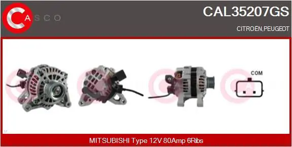 Handler.Part Alternator CASCO CAL35207GS 1