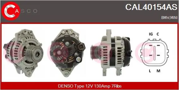 Handler.Part Alternator CASCO CAL40154AS 1