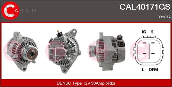 Handler.Part Alternator CASCO CAL40171GS 1