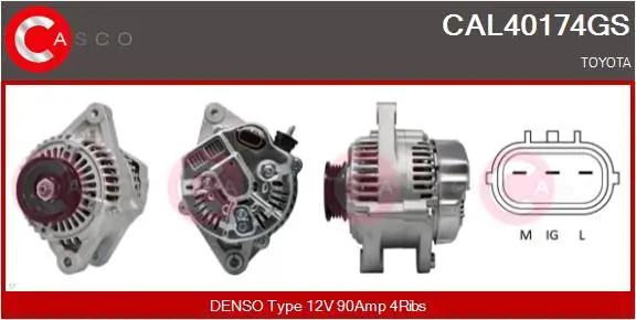 Handler.Part Alternator CASCO CAL40174GS 1