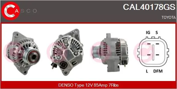 Handler.Part Alternator CASCO CAL40178GS 1