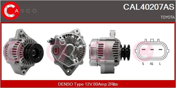 Handler.Part Alternator CASCO CAL40207AS 1