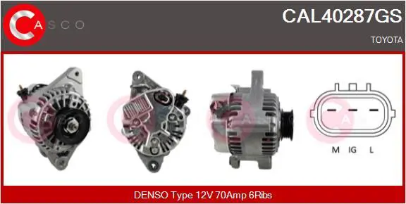 Handler.Part Alternator CASCO CAL40287GS 1