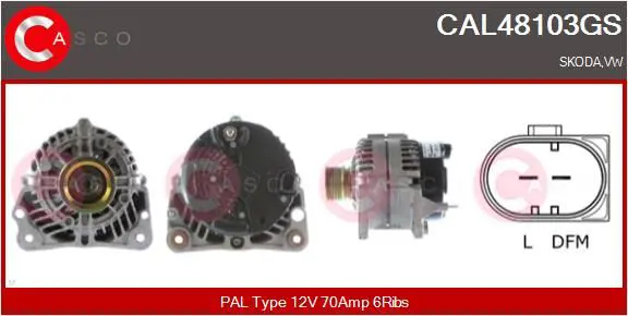 Handler.Part Alternator CASCO CAL48103GS 1