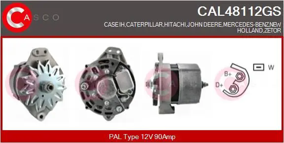 Handler.Part Alternator CASCO CAL48112GS 1