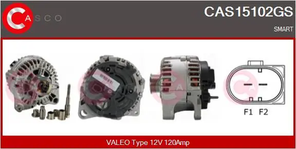 Handler.Part Alternator, starter CASCO CAS15102GS 1