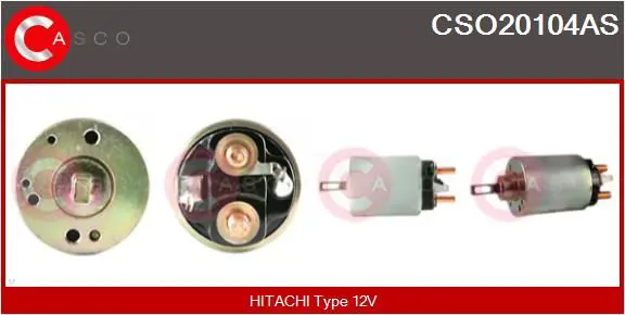 Handler.Part Solenoid switch, starter CASCO CSO20104AS 1