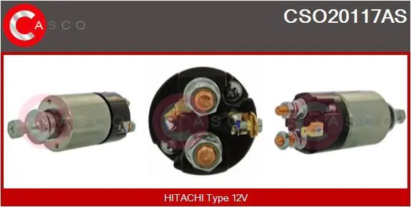 Handler.Part Solenoid switch, starter CASCO CSO20117AS 1