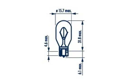 Handler.Part Light Bulb All-Glass.12V W16w Narva   /1 NARVA 176313000 2