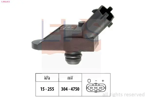 Handler.Part Sensor, intake manifold pressure EPS 1993013 1