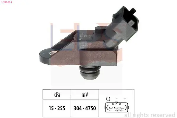 Handler.Part Sensor, intake manifold pressure EPS 1993014 1