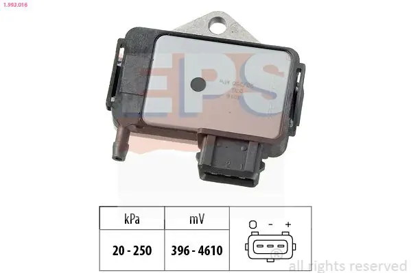 Handler.Part Sensor, intake manifold pressure EPS 1993016 1