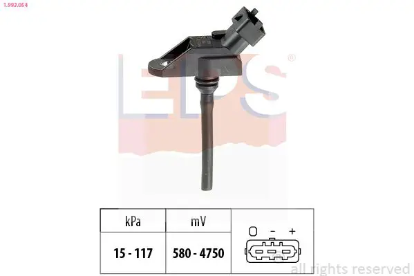 Handler.Part Sensor, intake manifold pressure EPS 1993054 1