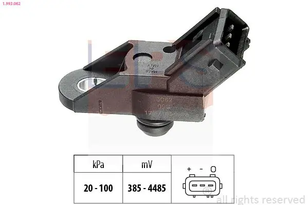 Handler.Part Sensor, intake manifold pressure EPS 1993062 1