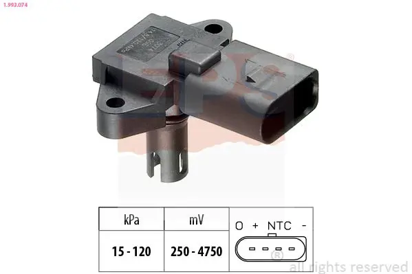 Handler.Part Sensor, intake manifold pressure EPS 1993074 1