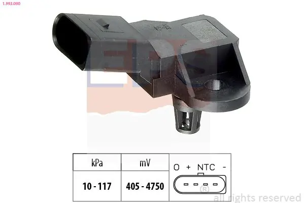 Handler.Part Sensor, intake manifold pressure EPS 1993090 1