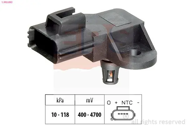 Handler.Part Sensor, intake manifold pressure EPS 1993093 1