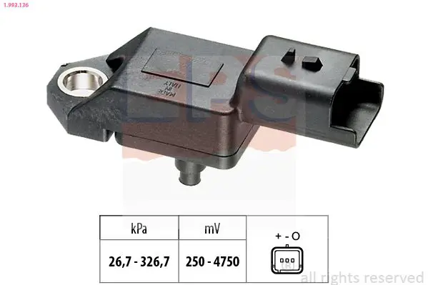 Handler.Part Sensor, intake manifold pressure EPS 1993136 1