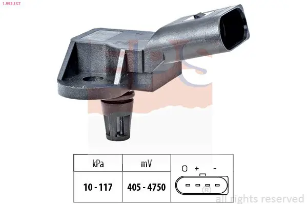 Handler.Part Sensor, intake manifold pressure EPS 1993157 1