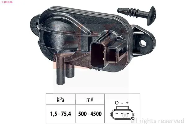 Handler.Part Sensor, intake manifold pressure EPS 1993268 1