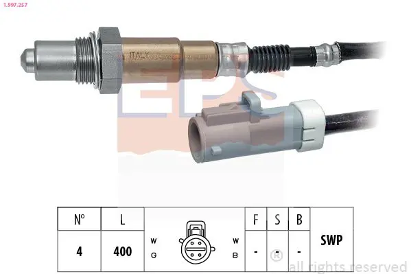 Handler.Part Lambda sensor EPS 1997257 1