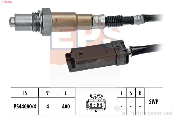 Handler.Part Lambda sensor EPS 1998196 1