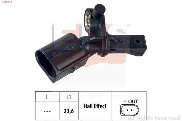 Handler.Part Sensor, wheel speed EPS 1960012 1