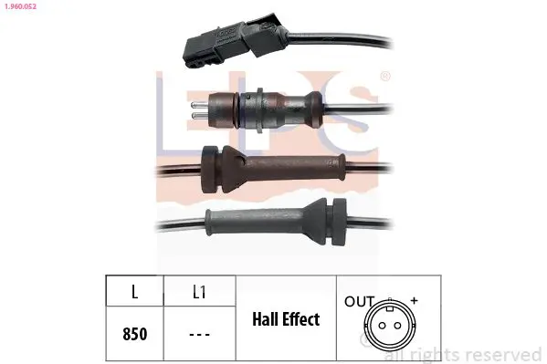 Handler.Part Sensor, wheel speed EPS 1960052 1