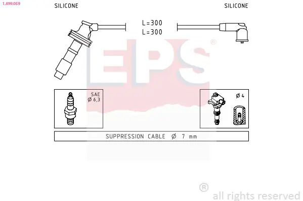 Handler.Part Ignition cable kit EPS 1499059 1