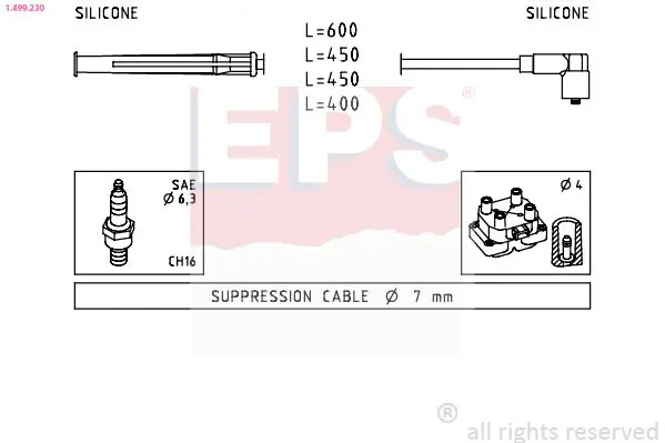 Handler.Part Ignition cable kit EPS 1499230 1