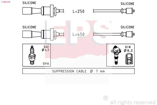 Handler.Part Ignition cable kit EPS 1499241 1