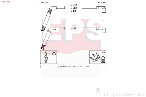 Handler.Part Ignition cable kit EPS 1499208 1